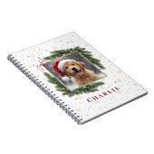 Personalized Christmas Pet Photo – Holiday  Notitieboek (Rechterzijde)