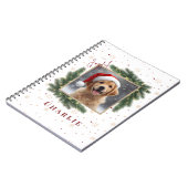 Personalized Christmas Pet Photo – Holiday  Notitieboek (Linkerzijde)