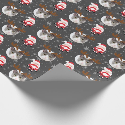 Personalized Christmas Photo Cadeaupapier (Hoek)