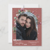 Personalized Christmas Photo Card - Holiday Bedankkaart (Voorkant)