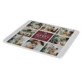 Personalized Christmas Photo Collage Snijplank (Hoek)