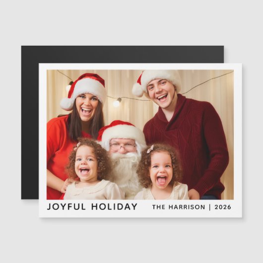 Personalized Christmas Photo Keepsake Holiday  (Voorkant / Achterkant)