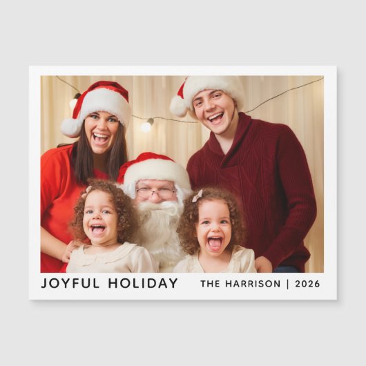 Personalized Christmas Photo Keepsake Holiday (Voorkant)