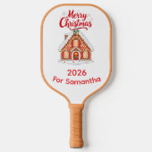 Personalized Christmas Pickleball Paddle for mom (Voorkant)