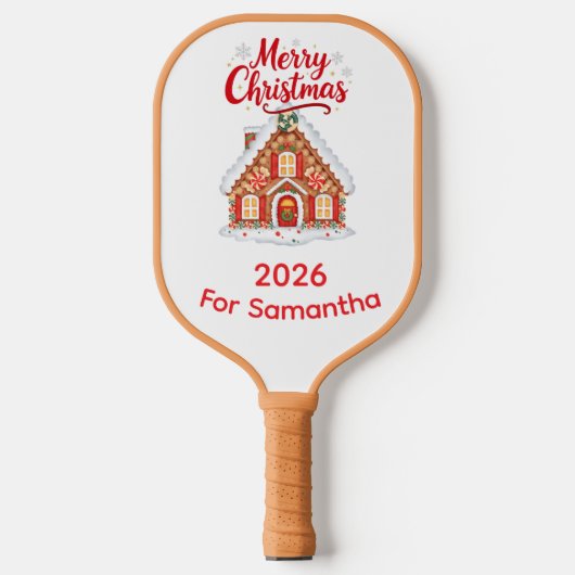 Personalized Christmas Pickleball Paddle for mom (Voorkant)