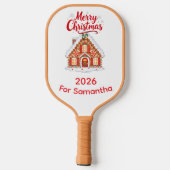 Personalized Christmas Pickleball Paddle for mom (Achterkant)