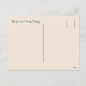 Personalized Christmas Poinsettia Holiday Postcard Feestdagenkaart (Achterkant)