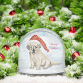 “Personalized Christmas Puppy Snow Globe Sneeuwbol (Kerstmis)
