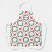 Personalized Christmas Ribbon Apron Schort (Voorkant)
