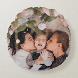 Personalized Christmas Rond Kussen