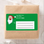 Personalized Christmas Santa Claus Mailing Label<br><div class="desc">Santa Claus mailing labels are perfect for mailing Christmas gifts for kids. Santa gifts for kids are even more special when they receive a package from Santa including Santa's real address. Elf Road, North Pole 8888 Or you can or change it to your own address for shipping your Famy Christmas...</div>