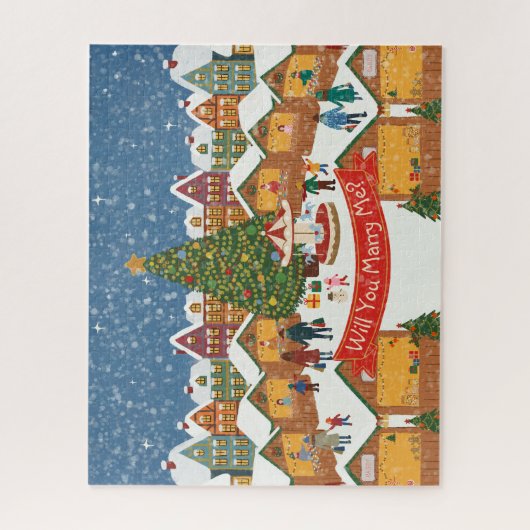 Personalized Christmas Secret Message/Marry me Legpuzzel (Verticaal)