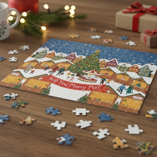 Personalized Christmas Secret Message/Marry me Legpuzzel