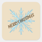 Personalized Christmas Snowflake Stickers – Labels (Voorkant)