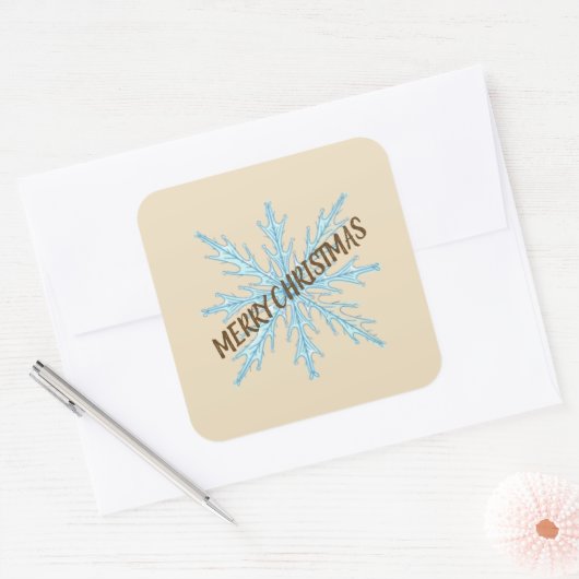 Personalized Christmas Snowflake Stickers – Labels (Envelop)