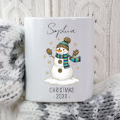 Personalized Christmas Snowman Christmas Winter Koffiemok