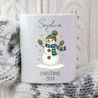 Personalized Christmas Snowman Christmas Winter Koffiemok