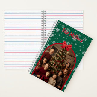 Personalized Christmas Spiral Notebook with Custom Notitieboek