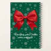 Personalized Christmas Spiral Notebook with Custom Notitieboek (Achterkant)