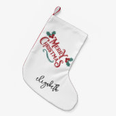 Personalized Christmas Stocking|Custom Decoration  Kleine Kerstsok (Voorkant (Hangend))