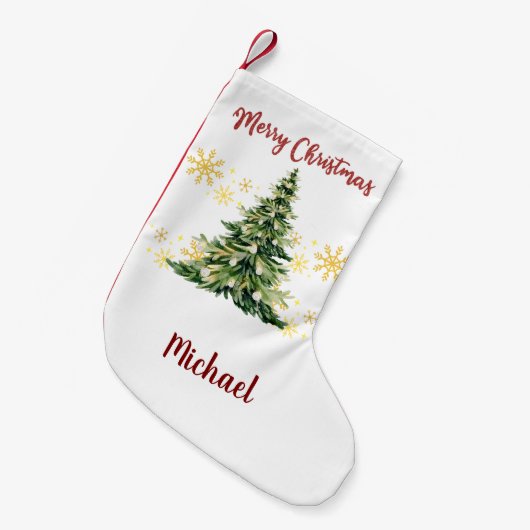 Personalized Christmas Stocking Kleine Kerstsok (Voorkant (Hangend))