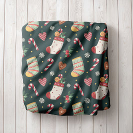 Personalized Christmas Stockings Fleece Blanket