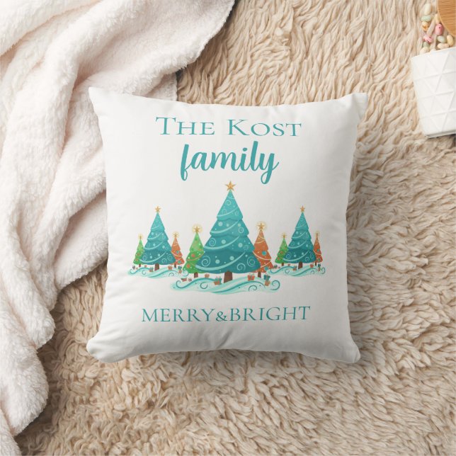 Personalized Christmas Throw Pillow Kussen (Deken)