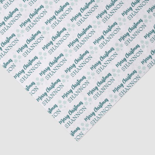 Personalized Christmas Tissue Paper Tissuepapier (Detail)