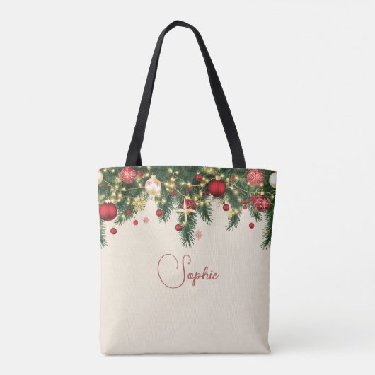 Personalized Christmas Tote Bag (Achterkant)