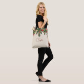 Personalized Christmas Tote Bag (Op model)