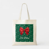 Personalized Christmas Tote Bag with Custom Photo  (Achterkant)
