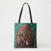 Personalized Christmas Tote with Custom Photo Tote Bag (Voorkant)