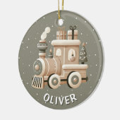 Personalized Christmas Train for Kids Keramisch Ornament (Links)