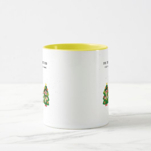 Personalized Christmas Tree  "Best Friend Ever"  Mok (Midden)