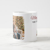 Personalized Christmas Tree Family Photo Grote Koffiekop (Voorkant)