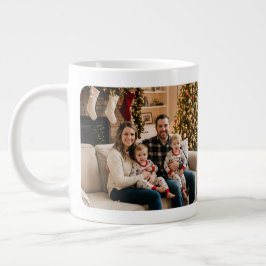 Personalized Christmas Tree Family Photo  Grote Koffiekop