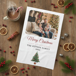 Personalized Christmas Tree Family Photo Theedoek