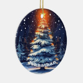 Personalized Christmas Tree Ornament Glowing (Rechts)
