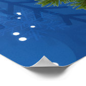 Personalized Christmas Tree Snowflake Wall Poster (Hoek)