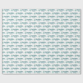 Personalized Christmas Wrapping Paper Cadeaupapier (Vlak)