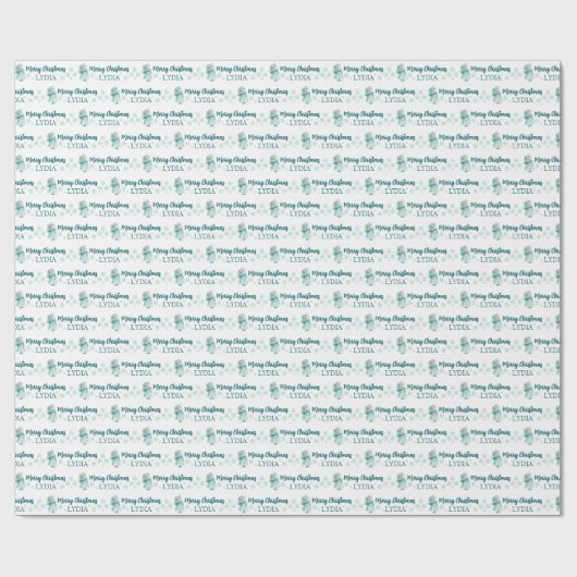 Personalized Christmas Wrapping Paper Cadeaupapier (Vlak)