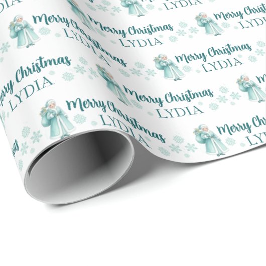 Personalized Christmas Wrapping Paper Cadeaupapier (Rol Hoek)