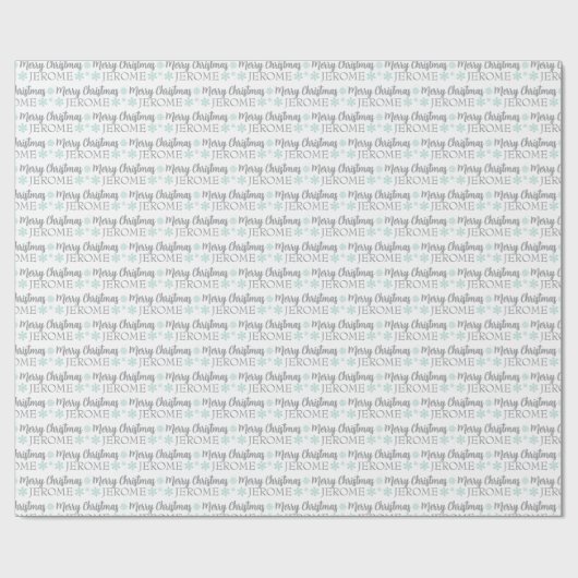 Personalized Christmas Wrapping Paper Cadeaupapier (Vlak)