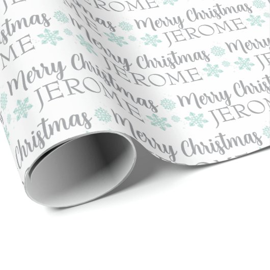 Personalized Christmas Wrapping Paper Cadeaupapier (Rol Hoek)