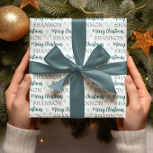 Personalized Christmas Wrapping Paper Cadeaupapier