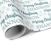Personalized Christmas Wrapping Paper Cadeaupapier (Rol Hoek)