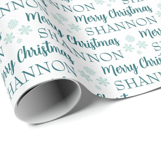 Personalized Christmas Wrapping Paper Cadeaupapier (Rol Hoek)