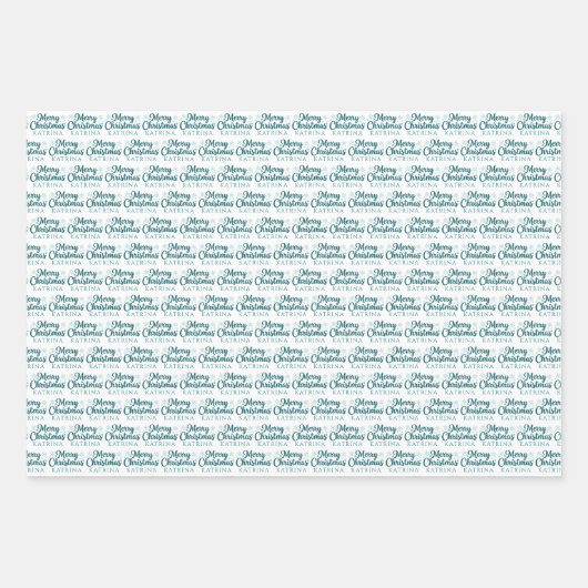 Personalized Christmas Wrapping Paper Sheets (Voorkant 3)