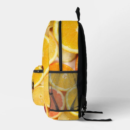Personalized Citrus Backpack | Fresh Fruits Kids  Bedrukte Rugzak (Rechts)