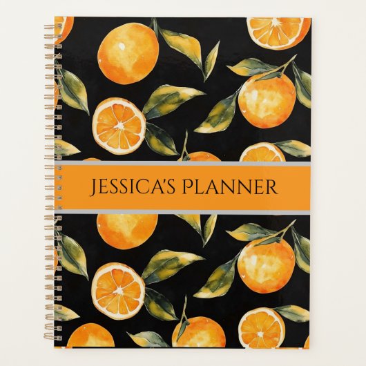 Personalized Citrus-Themed Planner (Voorkant)